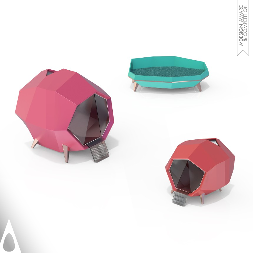 Polygon Pet Nest of Intelligence - Iron Pet Care, Toys, Supplies and Products for Animals Design Award Winner