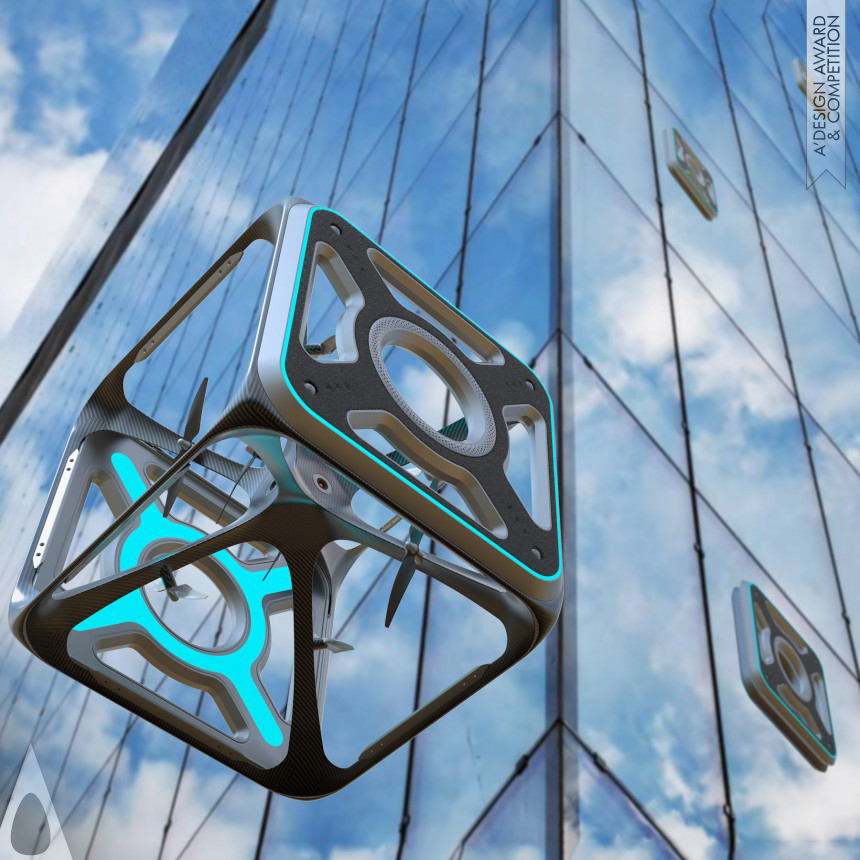 Guangpeng Yue's Cube High Altitude Cleaning UAV Highrise Glass
