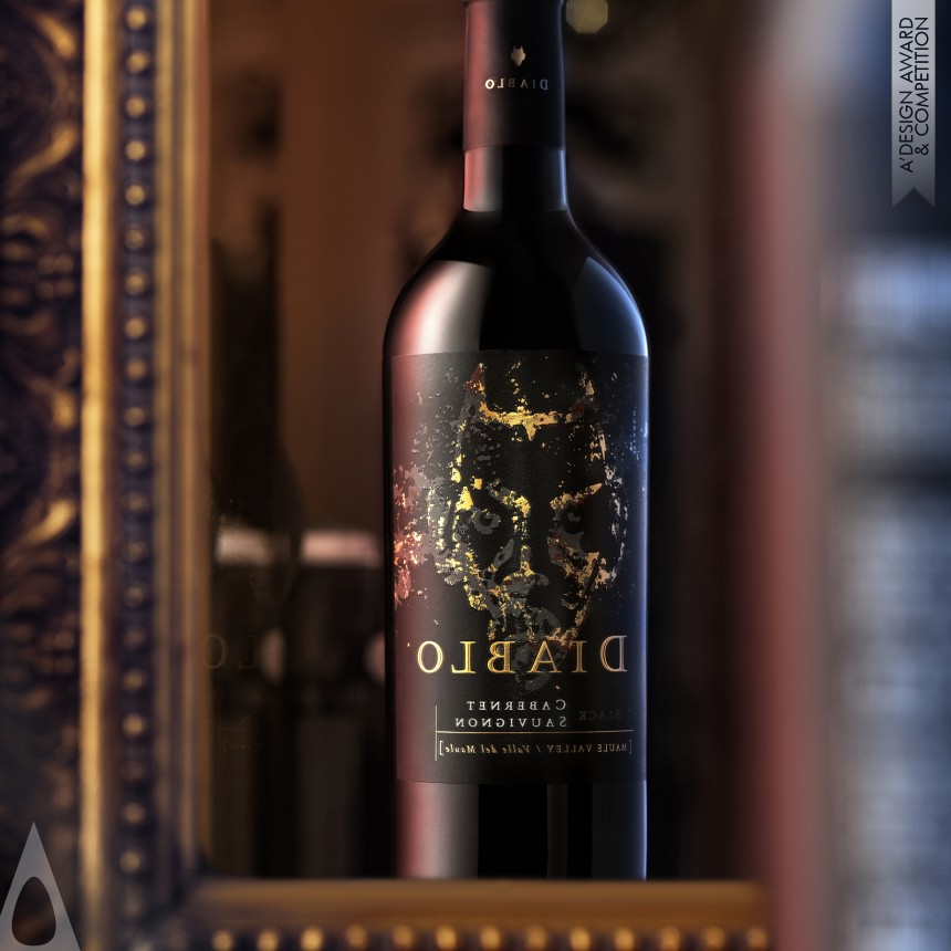 Ximena Ureta's Diablo Black Wine Packaging