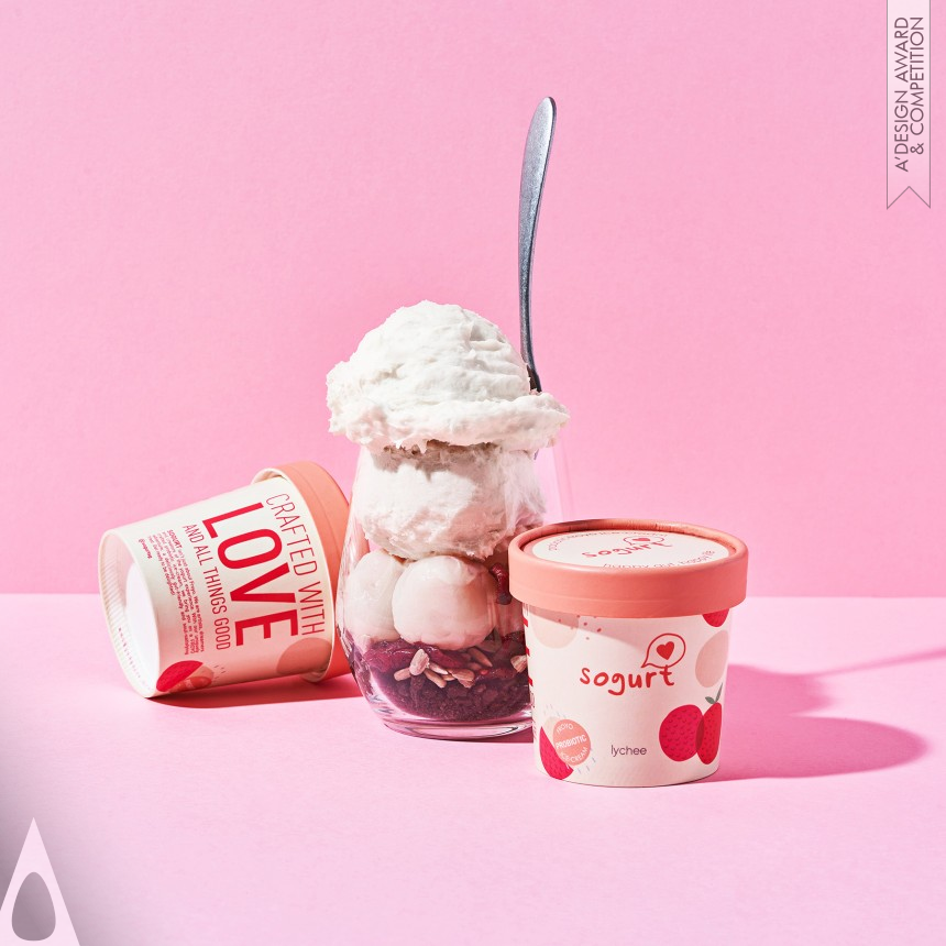 Iron Packaging Design Award Winner 2021 Sogurt With Love and All Things Good Froyo Ice Cream Packaging 