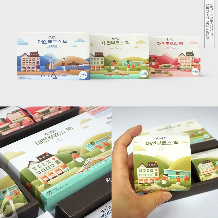 Choulsoon Park's Daejeon Bruce Rice Cake Redesign Packaging Design