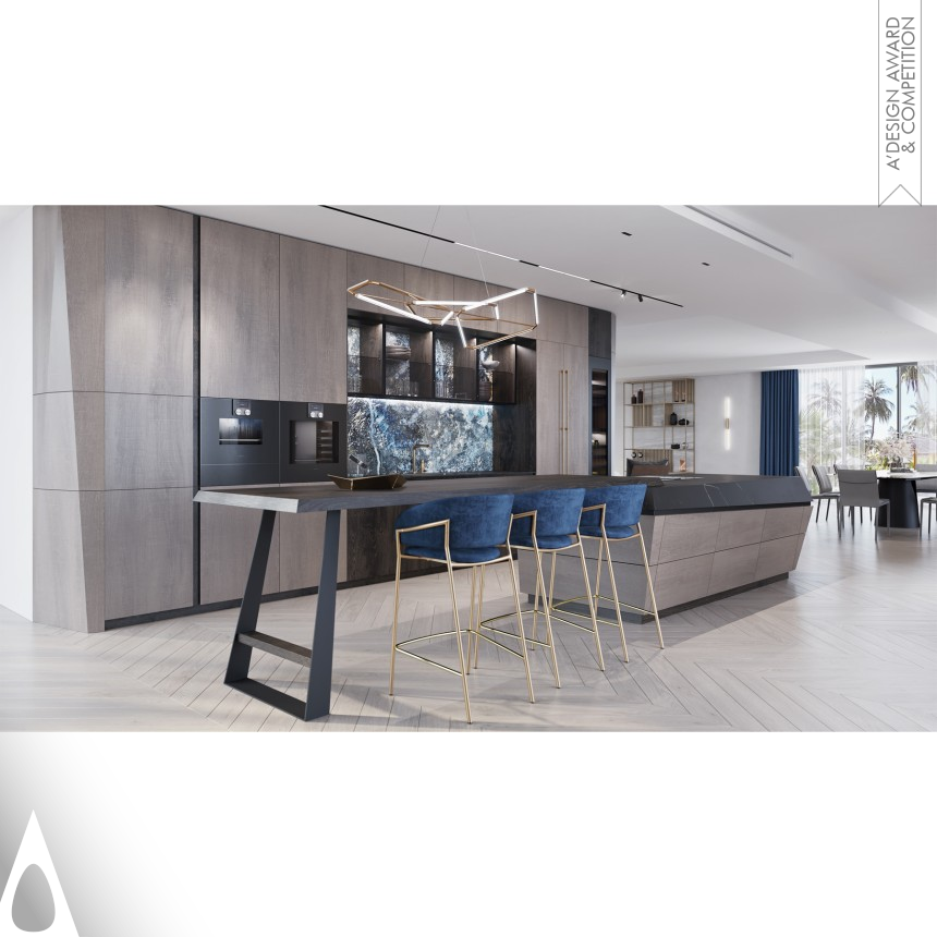 Silver Interior Space and Exhibition Design Award Winner 2021 Galaxy Kitchen 