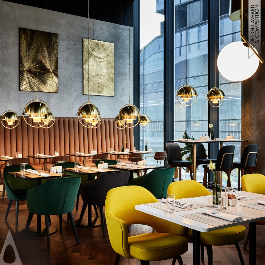 Crowne Plaza Warsaw HUB - Golden Interior Space and Exhibition Design Award Winner