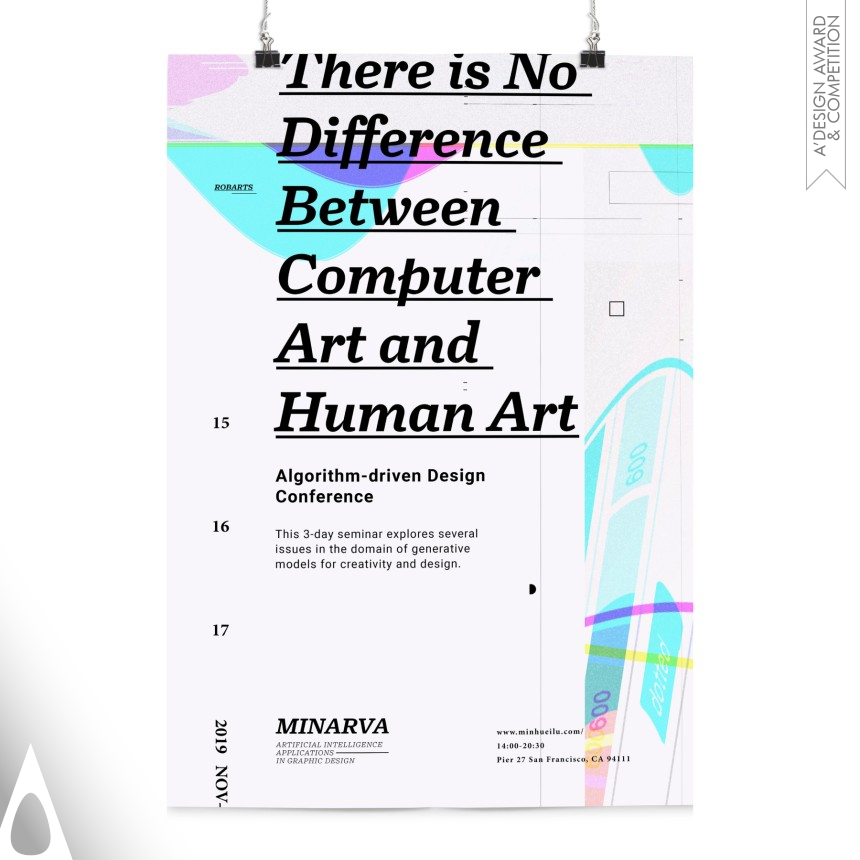 Silver Graphics, Illustration and Visual Communication Design Award Winner 2021 Artificial Intelligence In Design Event Marketing Material 