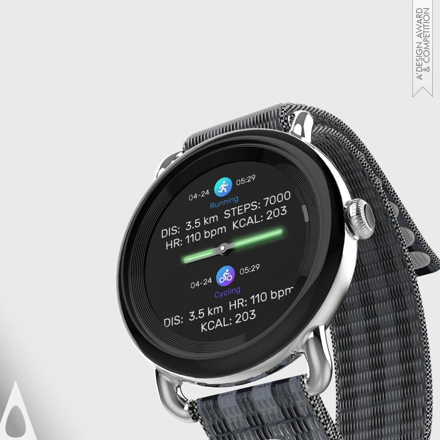 Bronze Wearable Technologies Design Award Winner 2021 Hybrid Smart Watch 