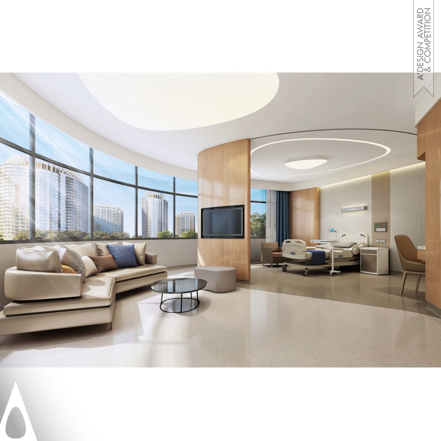 Hebei Branch of Cams Cancer Hospital - Silver Interior Space and Exhibition Design Award Winner