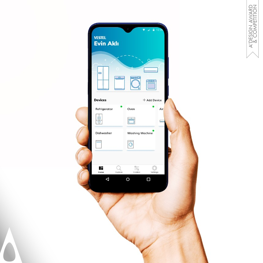 Vestel UX and UI Design Group's Vestel Evin Akli Smart Home Mobile Application