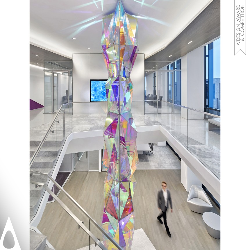 Silver Fine Arts and Art Installation Design Award Winner 2021 Evolve 17 Sculpture to Enhance Space 