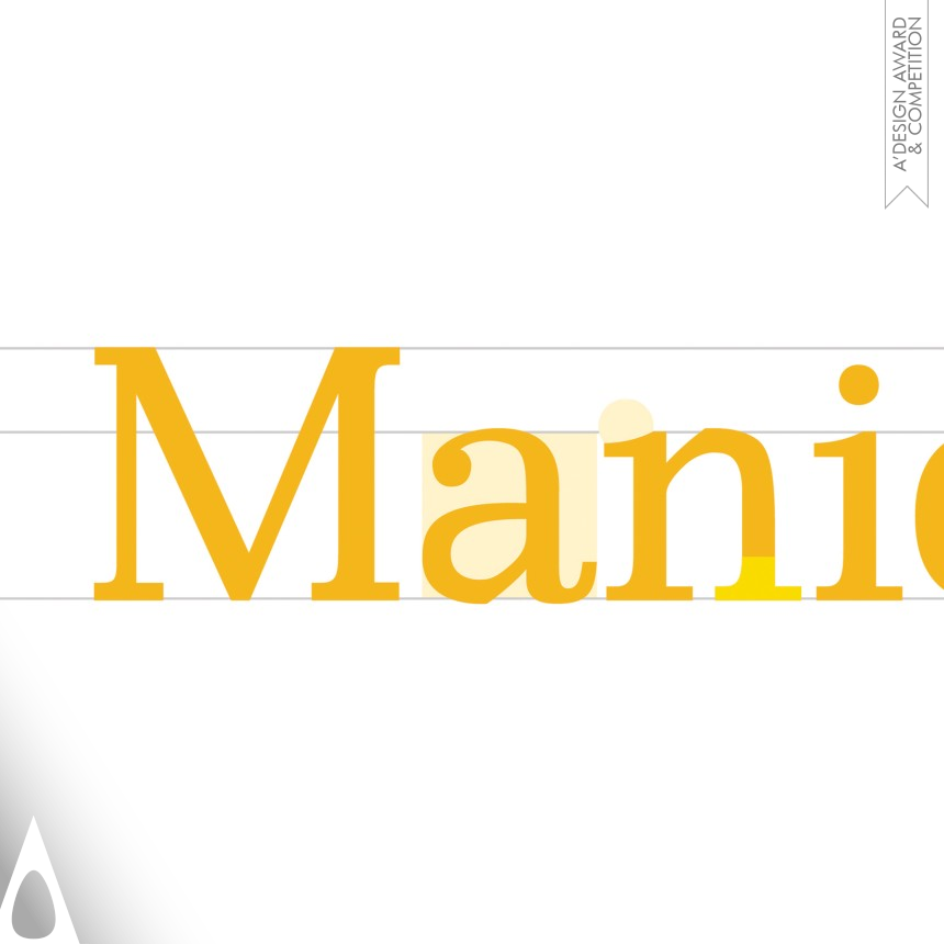 Bronze Graphics, Illustration and Visual Communication Design Award Winner 2022 Manie Typeface 