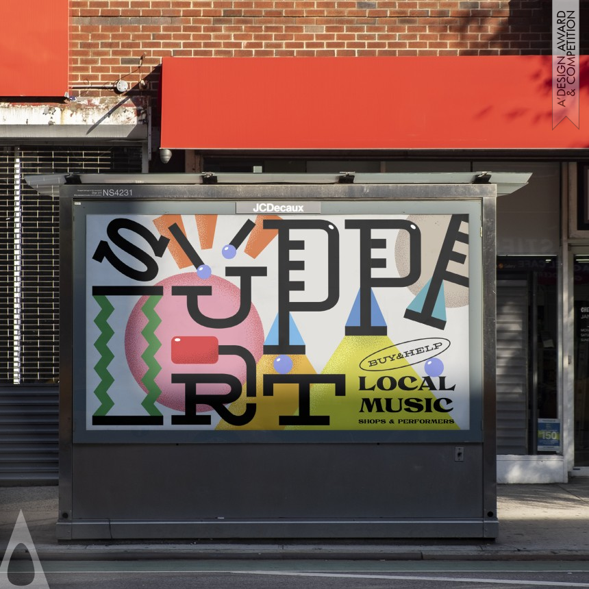 Support Local Music - Silver Graphics, Illustration and Visual Communication Design Award Winner