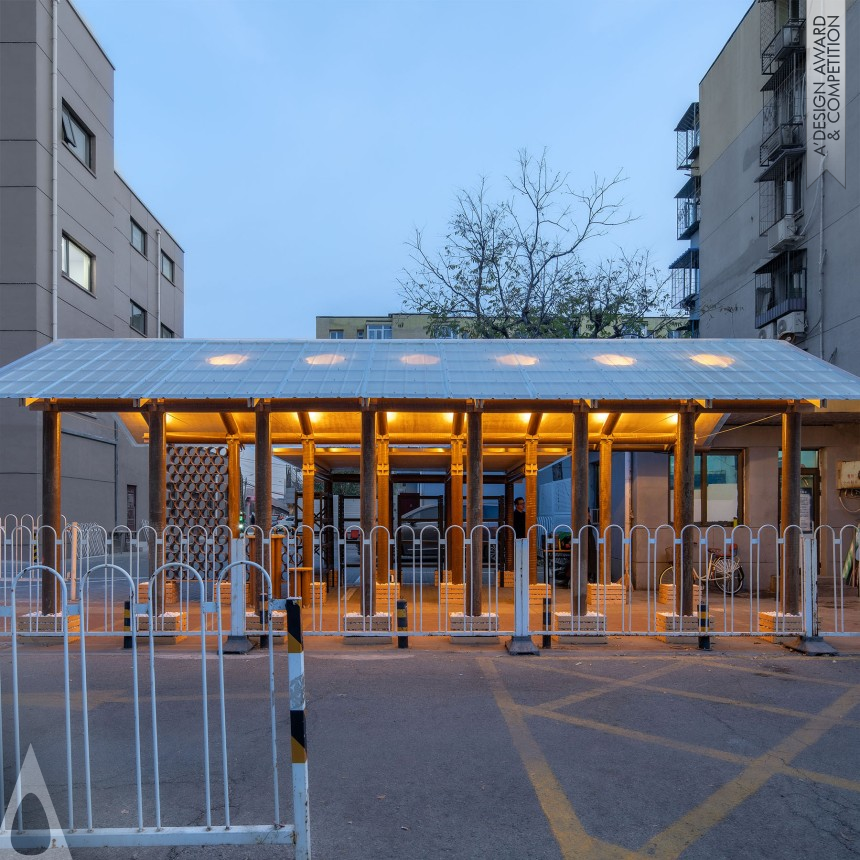 Iron Architecture, Building and Structure Design Award Winner 2021 Meiyuan Pavilion Checkpoint 