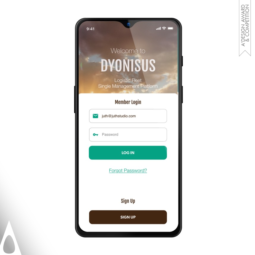Iron Interface, Interaction and User Experience Design Award Winner 2021 Dyonisus Logistic Fleets Management 