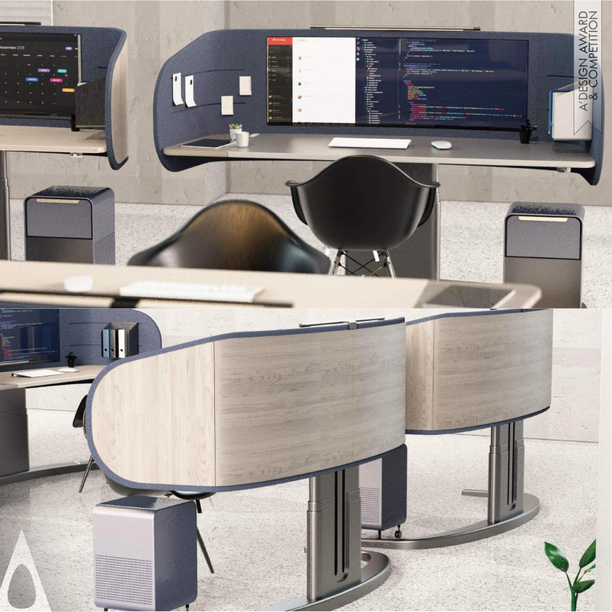 Bronze Office and Business Appliances Design Award Winner 2021 Cooffice Office Funiture Multifunctional Workstation 