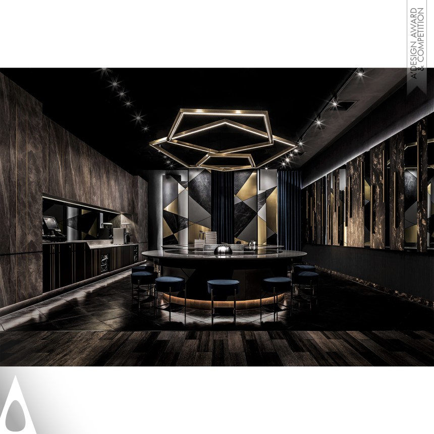 Bronze Interior Space and Exhibition Design Award Winner 2021 Dark Gold Restaurant 