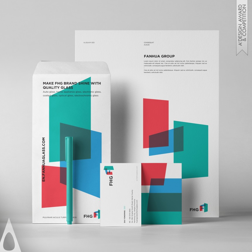 Silver Graphics, Illustration and Visual Communication Design Award Winner 2021 FHG Brand Corporate Identity 