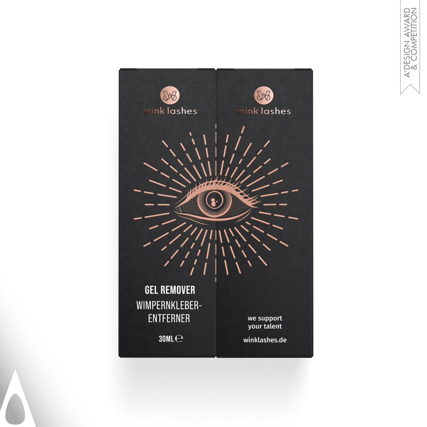 Golden Packaging Design Award Winner 2021 Wink Lashes Packaging 