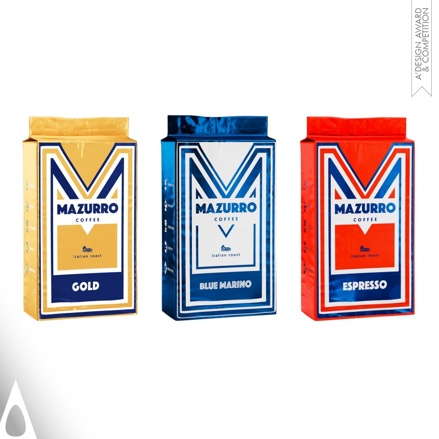 Iron Packaging Design Award Winner 2021 Mazurro Coffee Packaging 