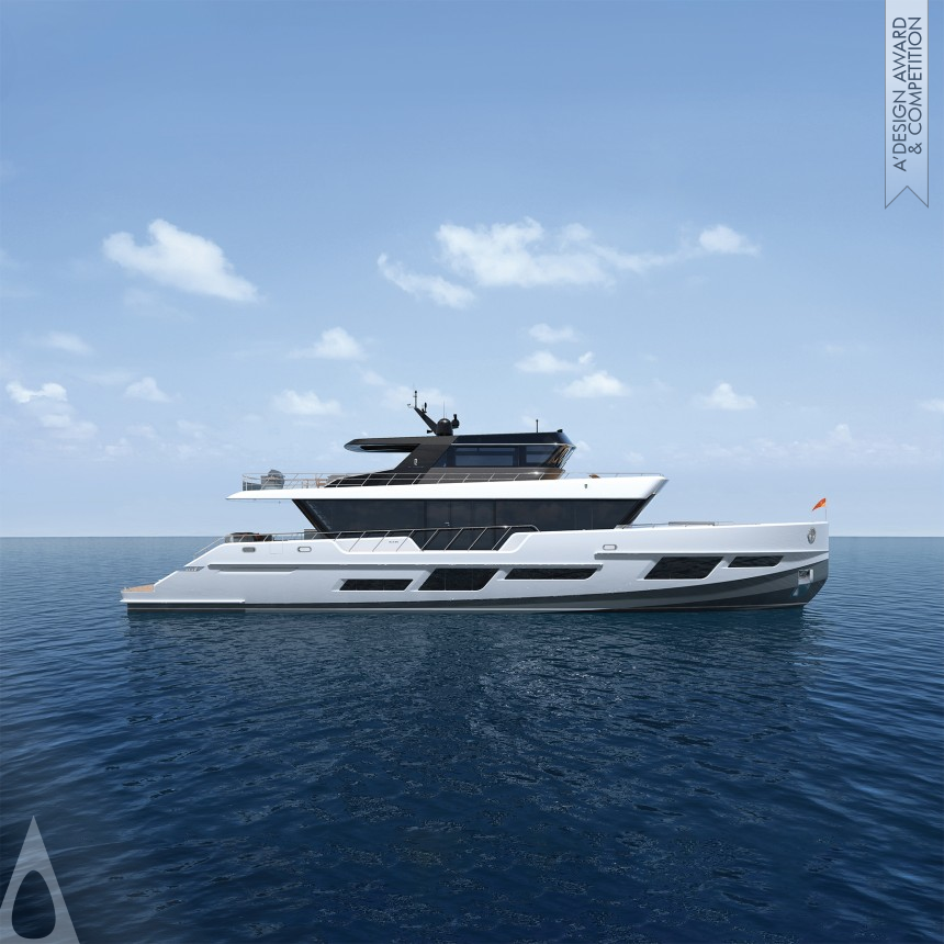 Bronze Yacht and Marine Vessels Design Award Winner 2021 CLX96 Motor Yacht 