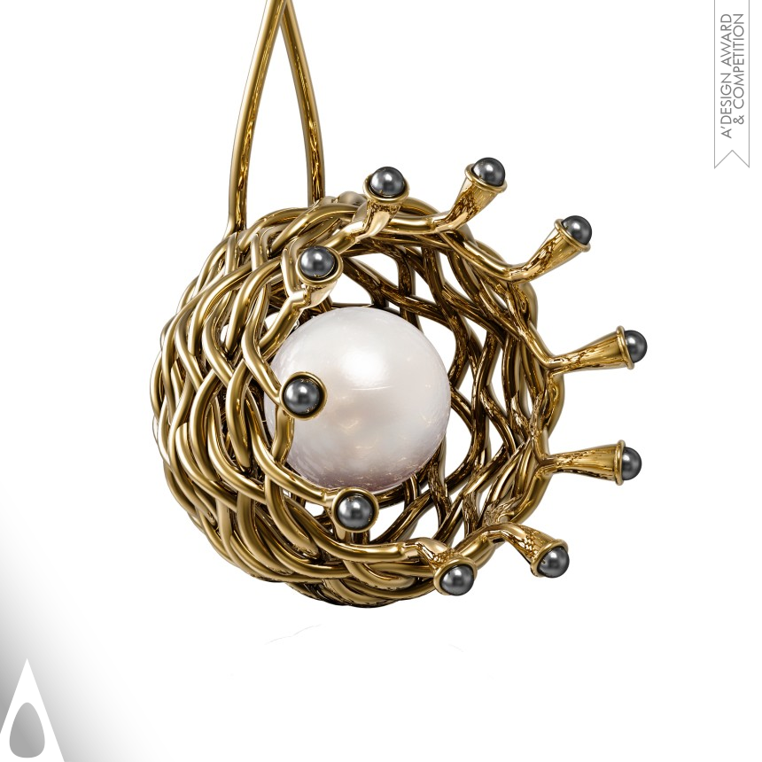 Bronze Jewelry Design Award Winner 2022 Essence Earring 