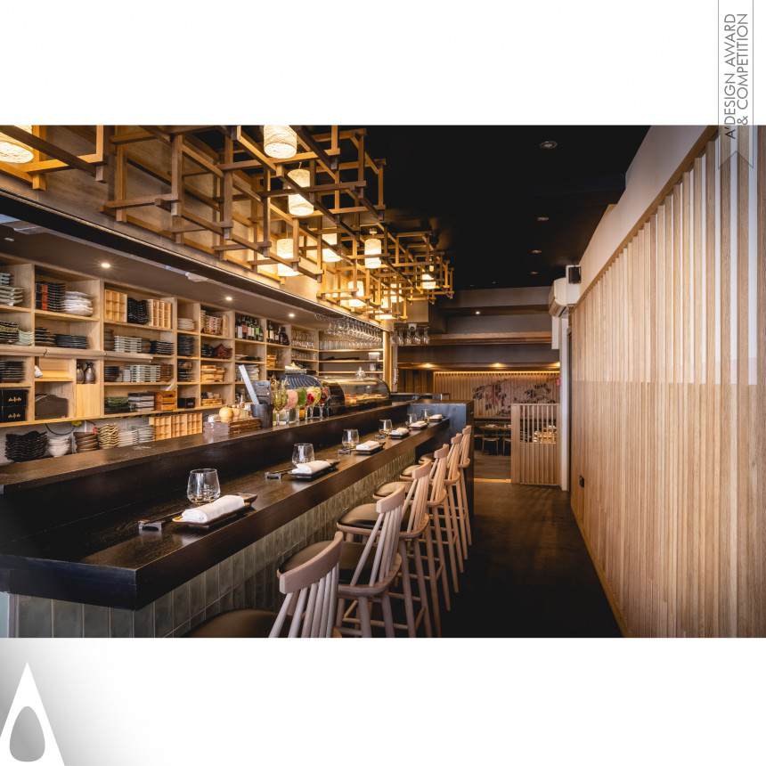 Bronze Interior Space and Exhibition Design Award Winner 2022 Hot Stone Rai Fitzrovia Restaurant 