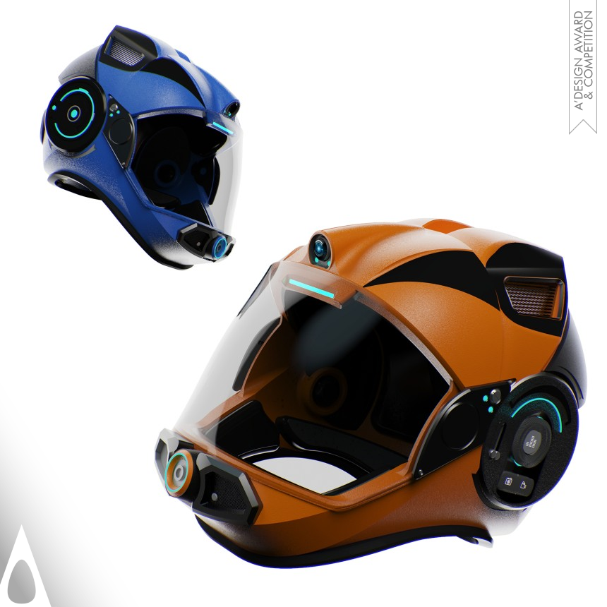 Iron Safety Clothing and Personal Protective Equipment Design Award Winner 2022 Xia Smart Helmet 