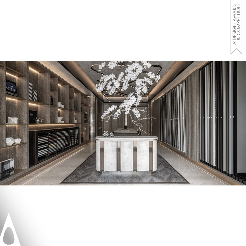 Silver Interior Space and Exhibition Design Award Winner 2022 Ripples Material Room 