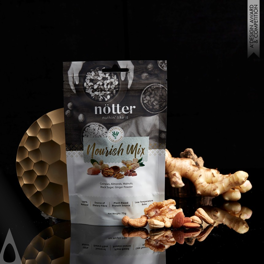 Notter Nuts Premium Gift Sets - Silver Packaging Design Award Winner