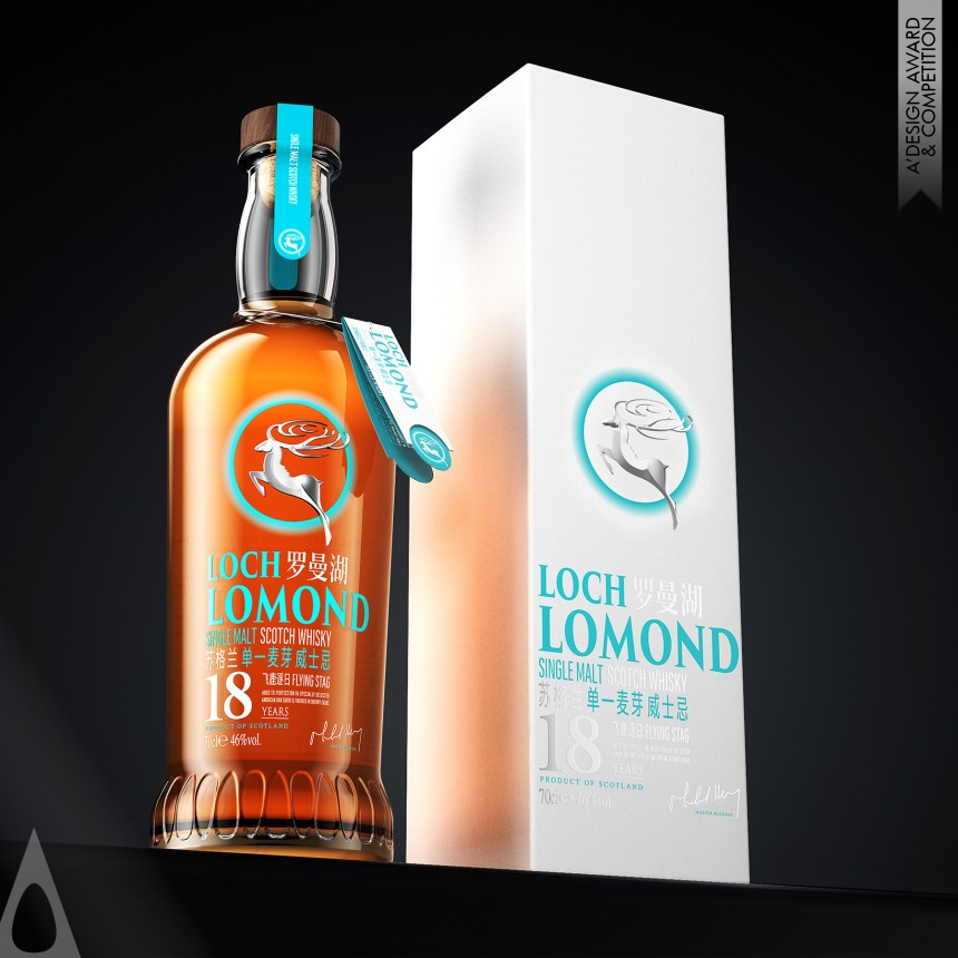 Silver Packaging Design Award Winner 2022 Loch Lomond Whisky Packaging 