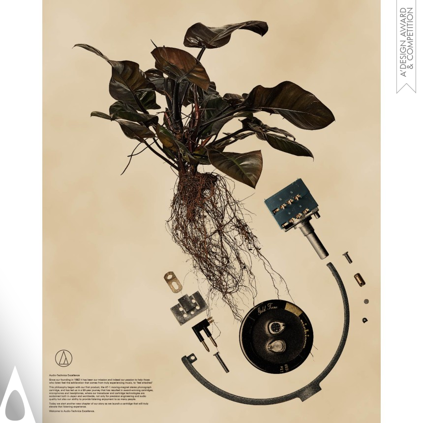 Silver Graphics, Illustration and Visual Communication Design Award Winner 2022 Audio Technica Excellence Poster 