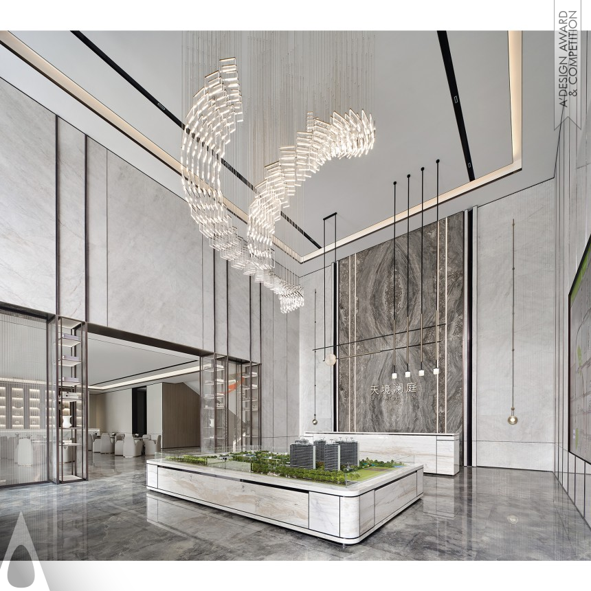 Silver Interior Space and Exhibition Design Award Winner 2022 Skyview Mansion Sales Center 