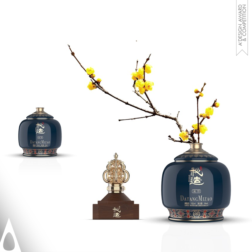 Bronze Packaging Design Award Winner 2022 Tang Dynasty Mizao Golden Top Liquor Packaging 