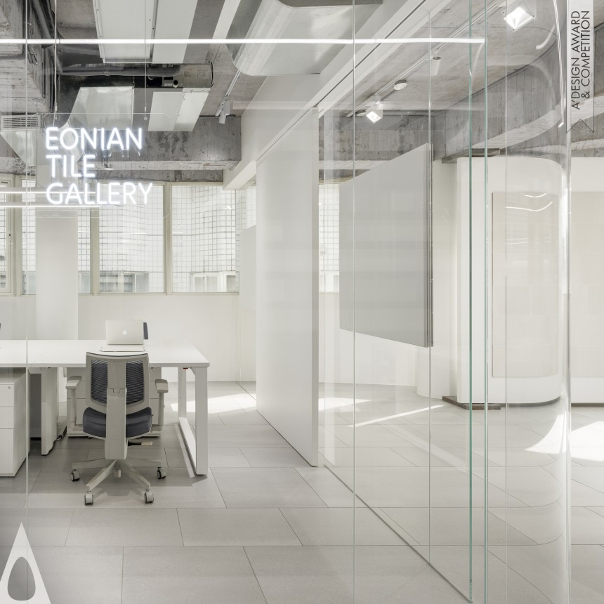 An Zhi Zheng and Cheng Ze Li's Eonian Tile Gallery Mosa Office Showroom