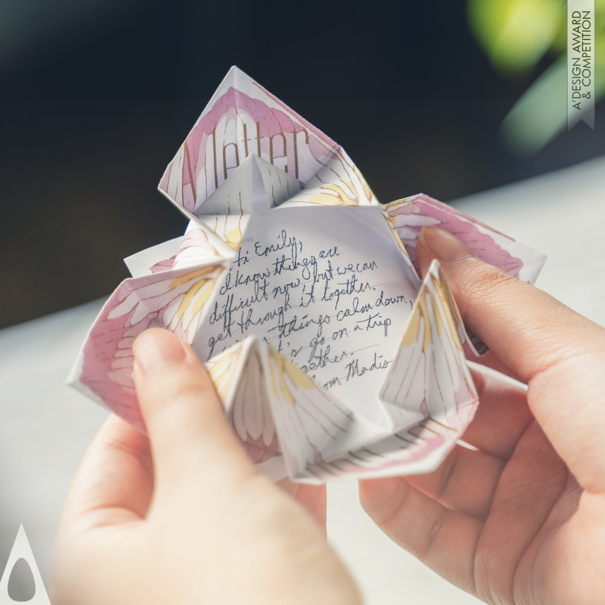 Aquaring Inc.'s Origami Letter Messaging Tool