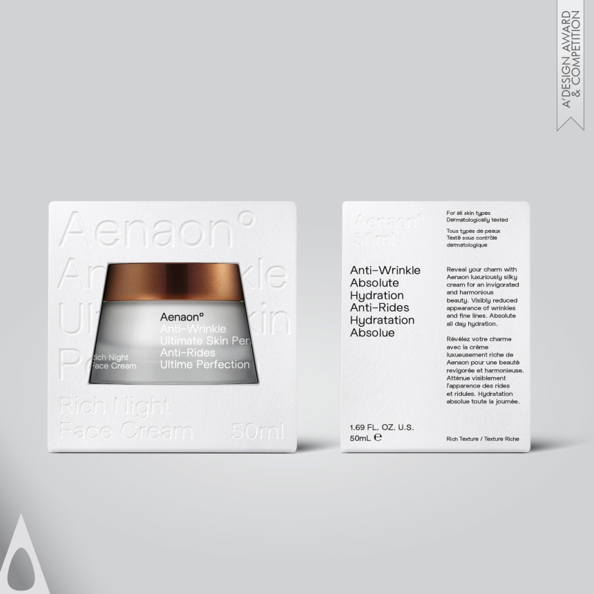 Bronze Packaging Design Award Winner 2022 Aenaon Cosmetic Box 