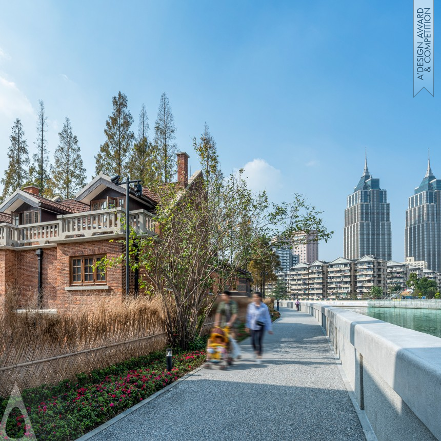 Minghua Xue and Lin Wang's Suzhou Creek Waterfront and Campus Landscape