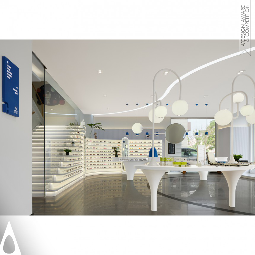 Bronze Interior Space and Exhibition Design Award Winner 2022 Jinheng Optometry Clinic 