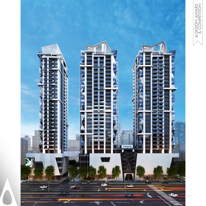 Diamond Towers designed by Paul Noritaka Tange