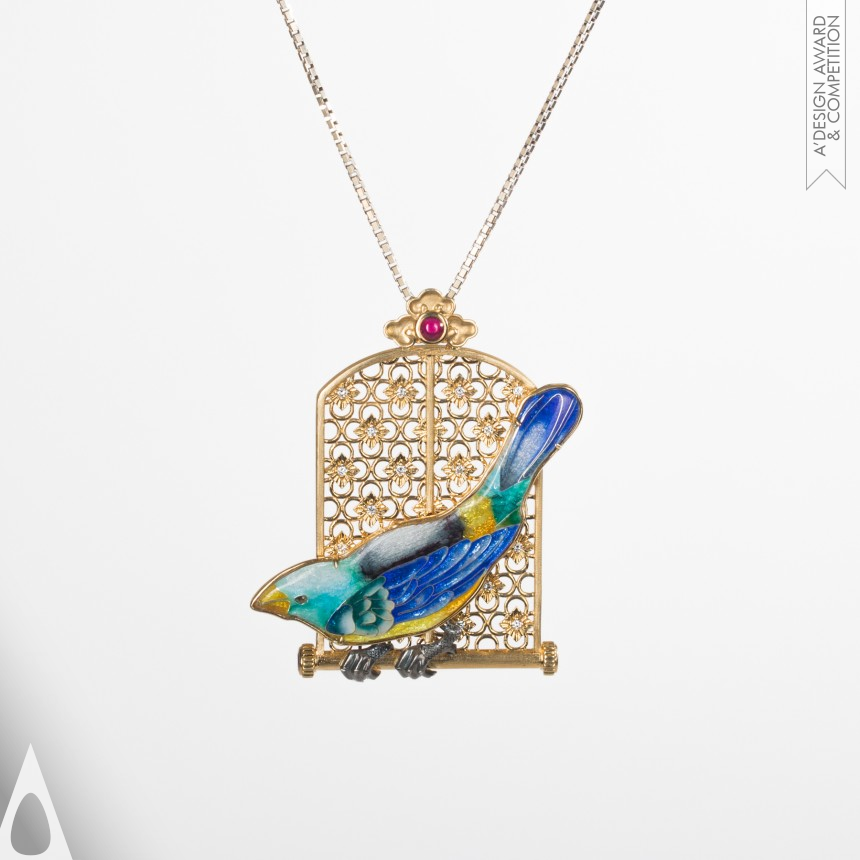 Cyan Bird - Iron Jewelry Design Award Winner