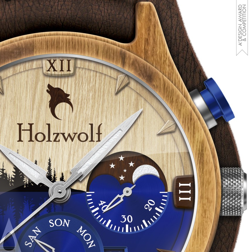 Iron Limited Edition and Custom Design Award Winner 2022 Holzwolf Watch 