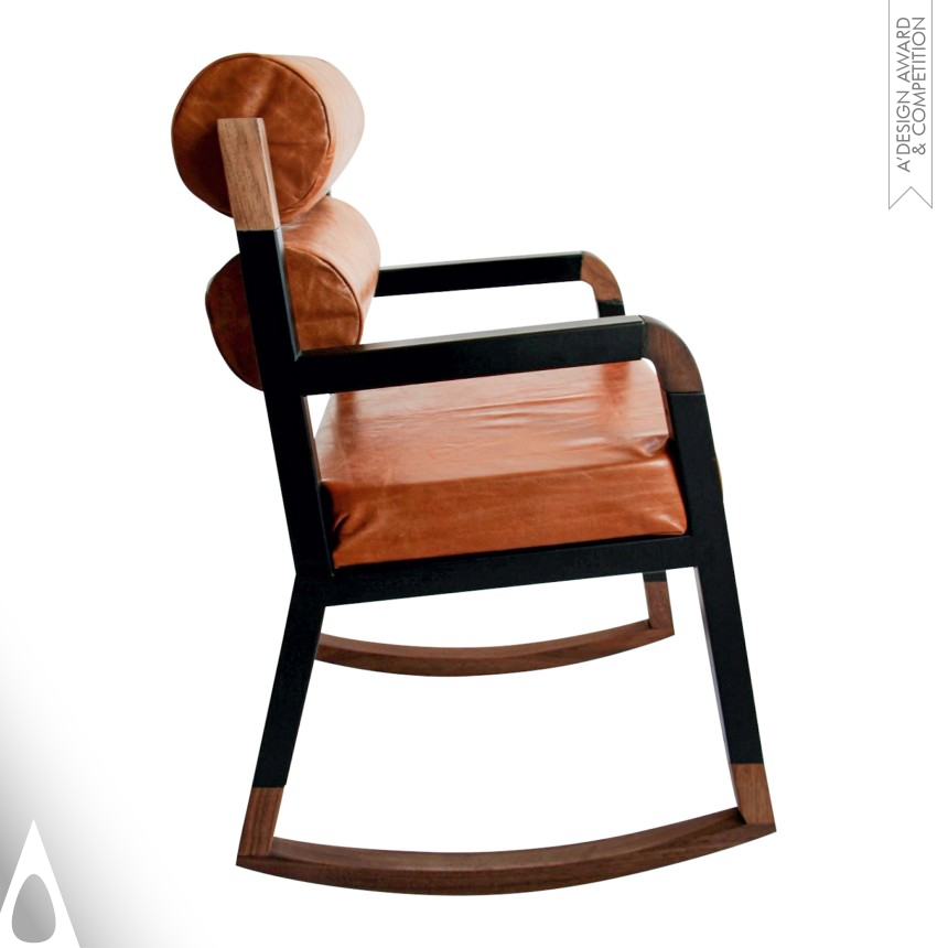 Iron Furniture Design Award Winner 2022 Rollerback Rocker Chair 