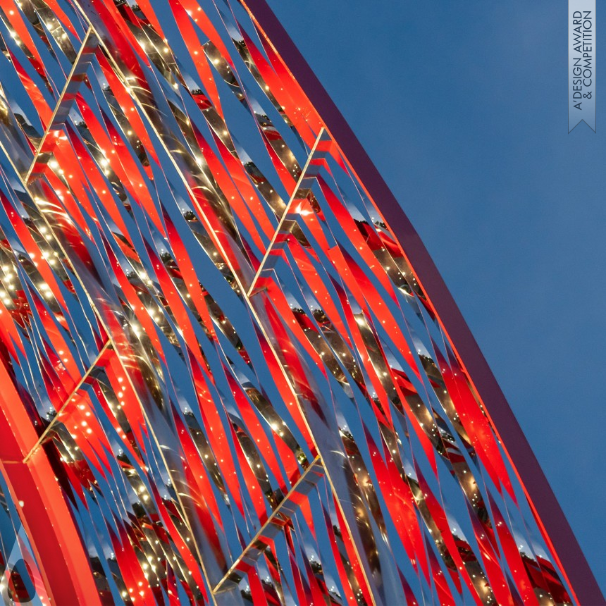 Flaming Bloom - Bronze Fine Arts and Art Installation Design Award Winner