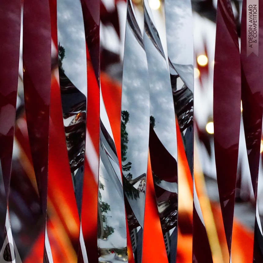 Wendi Wu's Flaming Bloom Art Gazebo