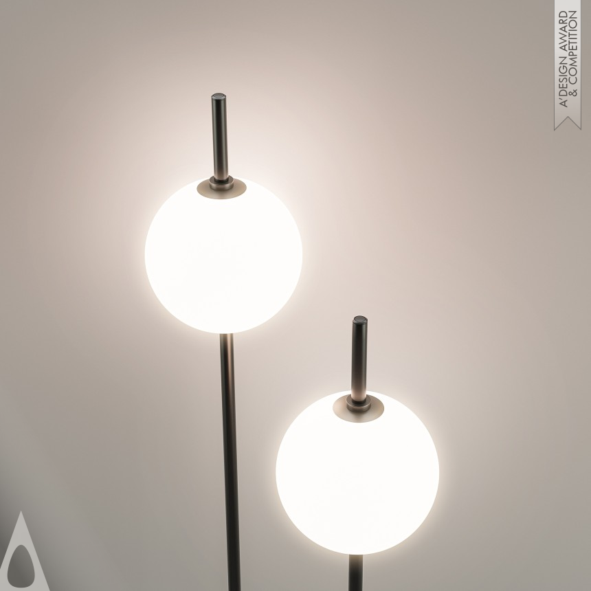 Silver Lighting Products and Fixtures Design Award Winner 2022 The Sixth Sence Floor Lamp 