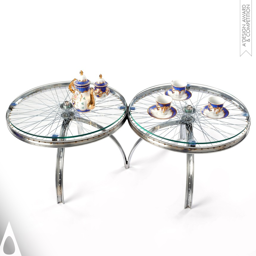 Rashad Habib's Rims and Spokes Coffee Table