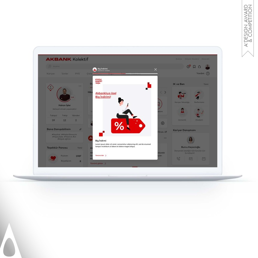 Akbank Design Studio - Staff Channels design