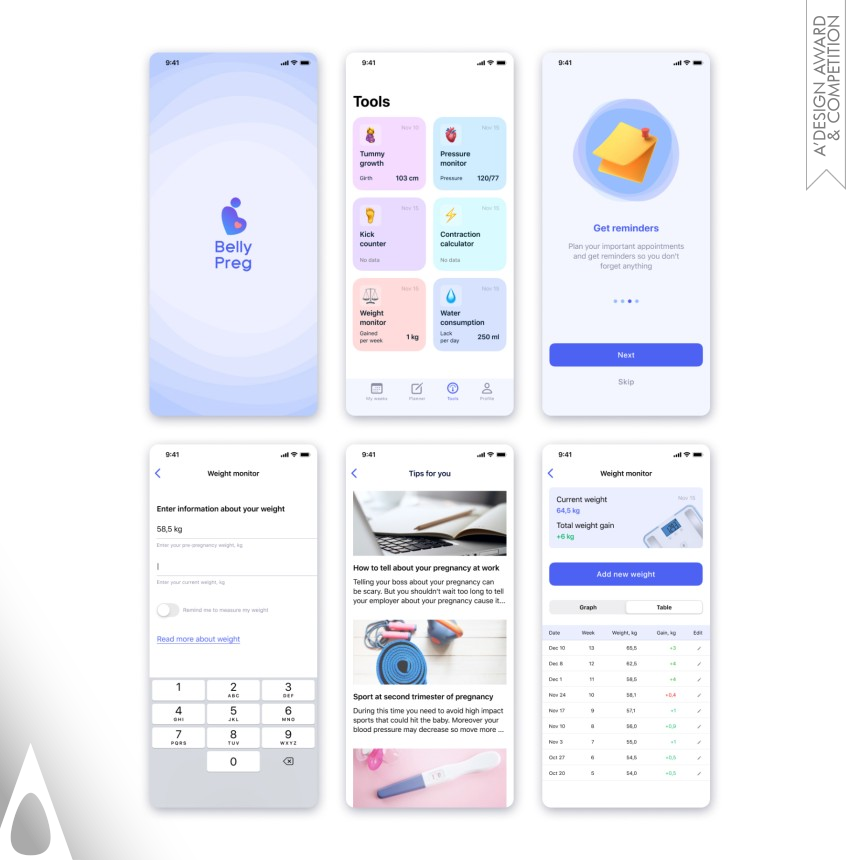 Belly Preg - Silver Mobile Technologies, Applications and Software Design Award Winner