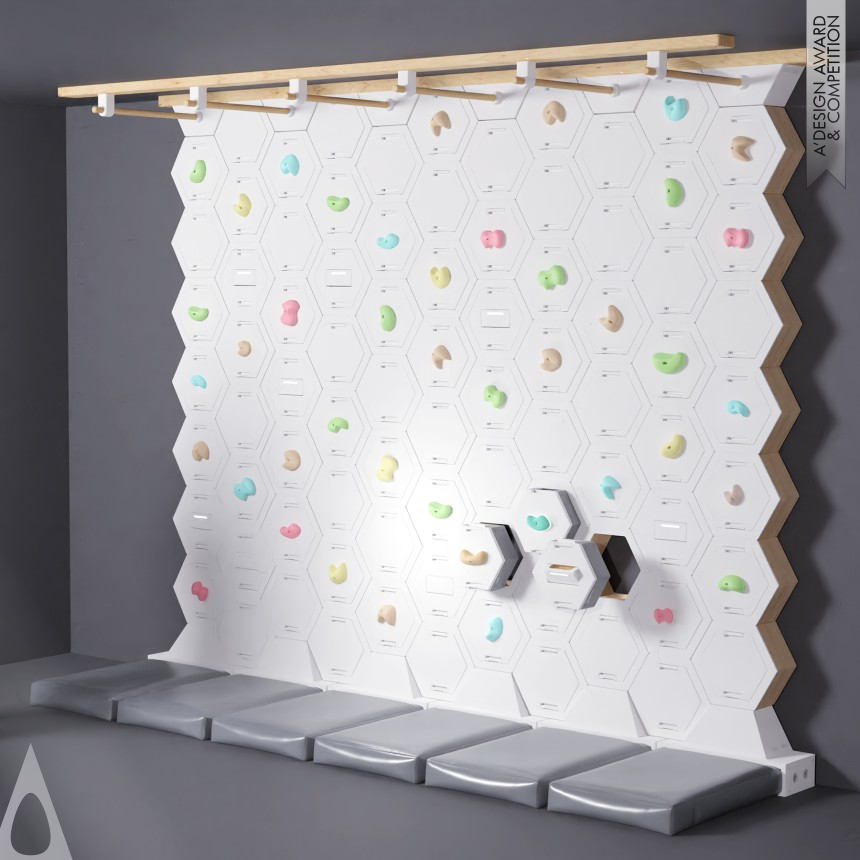 Bronze Sporting Goods, Fitness and Recreation Equipment Design Award Winner 2022 Panda Modular Climbing Wall 