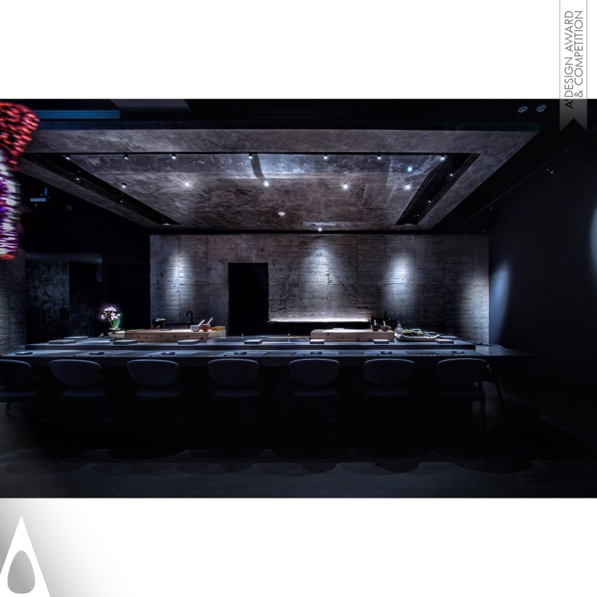 Silver Interior Space and Exhibition Design Award Winner 2022 Jian Sushi Restaurant 