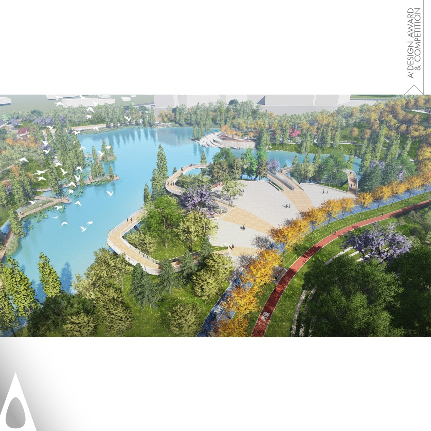 Bronze Landscape Planning and Garden Design Award Winner 2022 Taiping New City Poetic Emerald Corridor Landscape Planning Design 