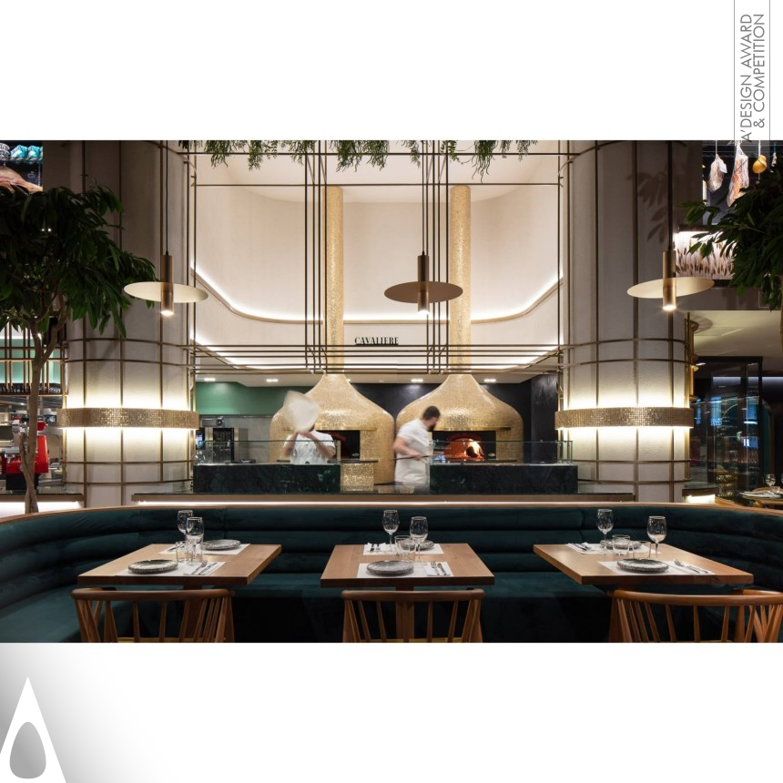 Silver Interior Space and Exhibition Design Award Winner 2022 Cavaliere Restaurant 